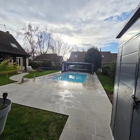 Ferienhaus Maison 6 Avec Piscine Proche Cabourg Petiville (Calvados)